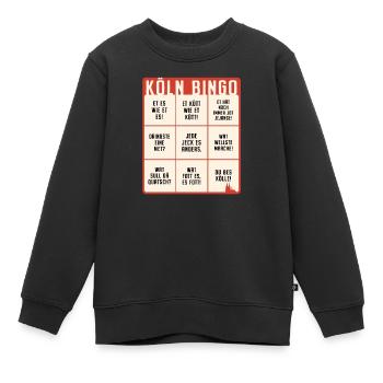 Köln Bingo Kölsch Et Kütt Alaaf Kölner Karneval - Kinder Premium Organic Sweatshirt - Schwarz - Vorne - AI Model Kid Female (0cm)