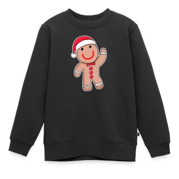 Süßes Lebkuchen - Kinder Premium Organic Sweatshirt - Schwarz - Vorne - AI Model Kid Female (0cm)