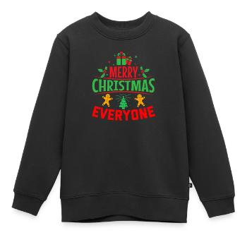 Noël, noël, noël, noël, noël, noël, noël, noël - Sweat Premium enfant bio - noir - Devant - AI Model Kid Female (0cm)