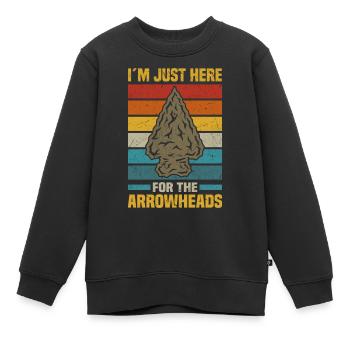 Arrowhead Hunting - Kinder Premium Organic Sweatshirt - Schwarz - Vorne - AI Model Kid Female (0cm)
