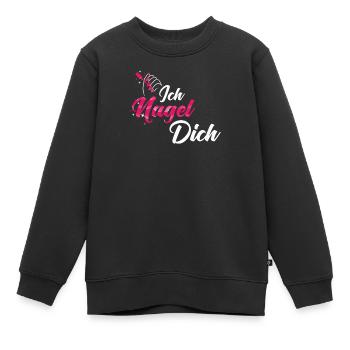 Ich Nagel Dich Nageldesignerin - Kinder Premium Organic Sweatshirt - Schwarz - Vorne - AI Model Kid Female (0cm)