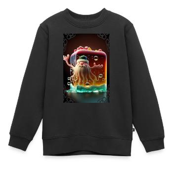 Gelee-Weihnachtsmann - Kinder Premium Organic Sweatshirt - Schwarz - Vorne - AI Model Kid Female (0cm)