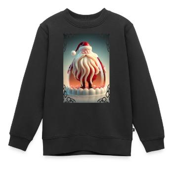 Weihnachtsmann-Gelee - Kinder Premium Organic Sweatshirt - Schwarz - Vorne - AI Model Kid Female (0cm)