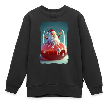 Weihnachtsmann-Gelee - Kinder Premium Organic Sweatshirt - Schwarz - Vorne - AI Model Kid Female (0cm)