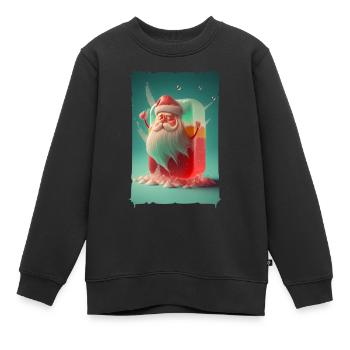 Weihnachtsmann-Gelee - Kinder Premium Organic Sweatshirt - Schwarz - Vorne - AI Model Kid Female (0cm)
