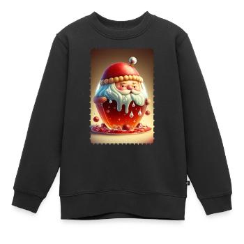 Weihnachtsmann-Gelee - Kinder Premium Organic Sweatshirt - Schwarz - Vorne - AI Model Kid Female (0cm)