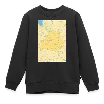 Belarus Karte Weißrussland - Kinder Premium Organic Sweatshirt - Schwarz - Vorne - AI Model Kid Female (0cm)