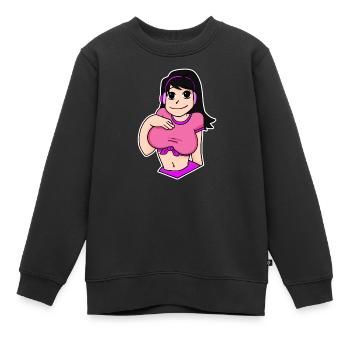 Anime - Kinder Premium Organic Sweatshirt - Schwarz - Vorne - AI Model Kid Female (0cm)