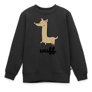 Cool chien | Drôle d’idée cadeau | trame - Sweat Premium enfant bio - noir - Devant - AI Model Kid Female (0cm)