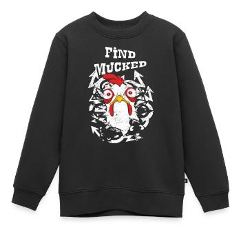 Trouvez Mucked Mind - Sweat Premium enfant bio - noir - Devant - AI Model Kid Female (0cm)