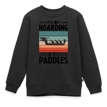 Entraîneur de bateau-dragon et bateau-dragon - Sweat Premium enfant bio - noir - Devant - AI Model Kid Female (0cm)