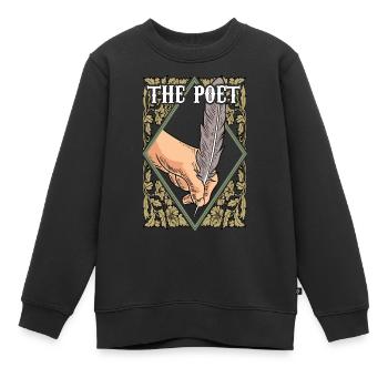 Poète Poésie Poète Poésie I Don - Sweat Premium enfant bio - noir - Devant - AI Model Kid Female (0cm)