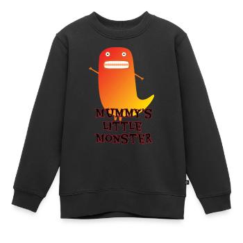 Mummy's Little Monster - Kids Premium Organic Sweatshirt - black - Front - AI Model Kid Female (0cm)