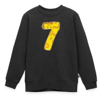 Graphique 7 - Sweat Premium enfant bio - noir - Devant - AI Model Kid Female (0cm)