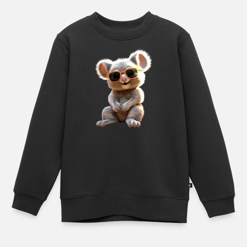 Koala Australien Koalas Koalabär Süßer Koala Bär - Kinder Premium Organic Sweatshirt - Schwarz