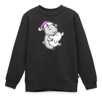 Ziege Müde Ausschlafen Schlafen Mädchen - Kinder Premium Organic Sweatshirt - Schwarz - Vorne - AI Model Kid Female (0cm)