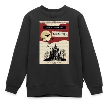 Dracula, von Bram Stoker - Kinder Premium Organic Sweatshirt - Schwarz - Vorne - AI Model Kid Female (0cm)