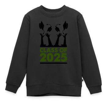 Classe de 2025 - Sweat Premium enfant bio - noir - Devant - AI Model Kid Female (0cm)