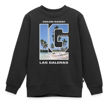 Las Galeras - République dominicaine - Sweat Premium enfant bio - noir - Devant - AI Model Kid Female (0cm)