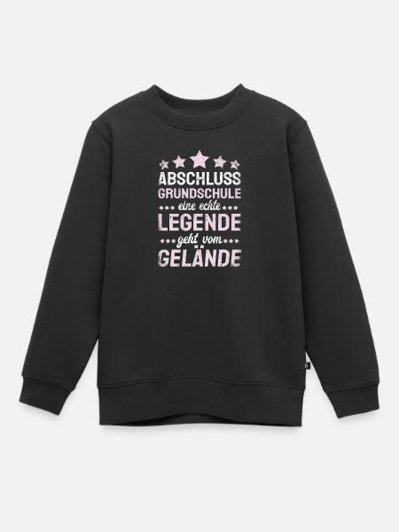 Grundschule Geschafft 2026 Grundschule Abschied - Kinder Premium Organic Sweatshirt - Schwarz