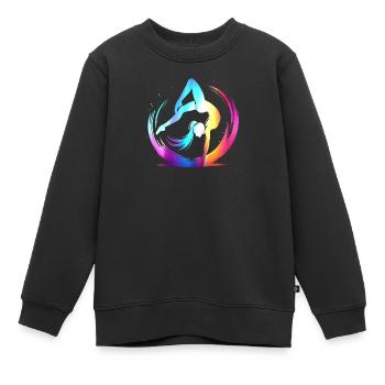 Turnerin Gymnastik Turnverein Turnen Turnsport - Kinder Premium Organic Sweatshirt - Schwarz - Vorne - AI Model Kid Female (0cm)
