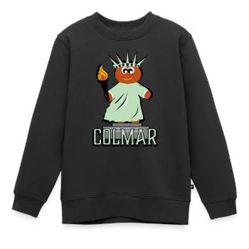 Colmar Statue de la liberté - Sweat Premium enfant bio - noir - Devant - AI Model Kid Female (0cm)