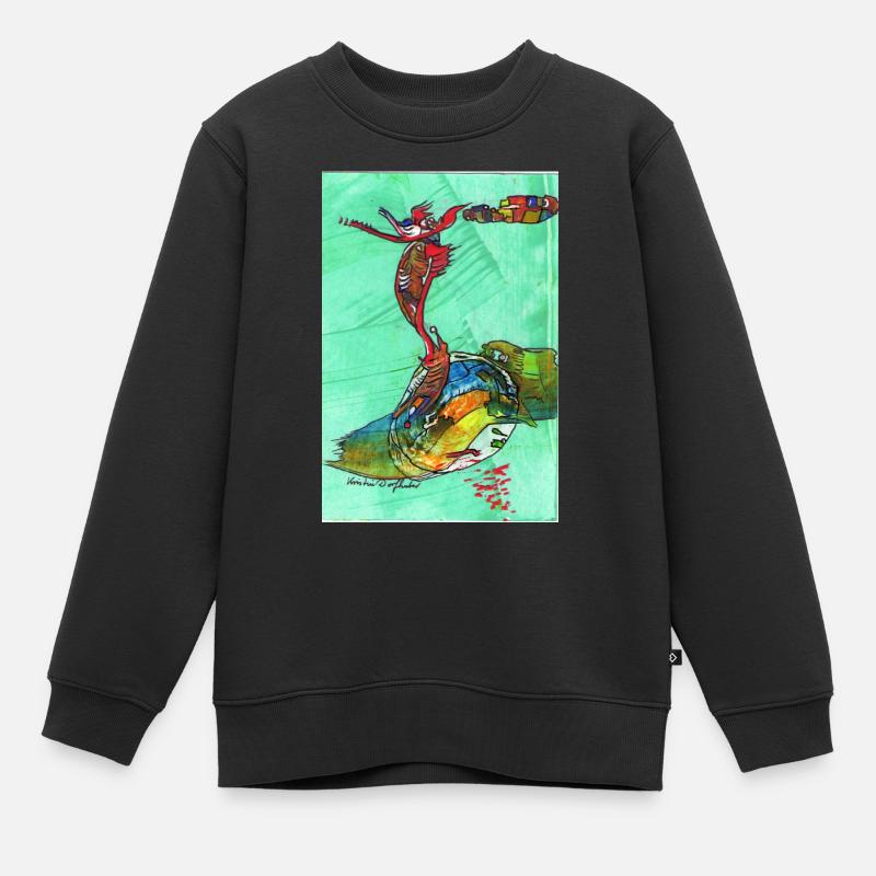 FUNtasie - Kinder Premium Organic Sweatshirt - Schwarz