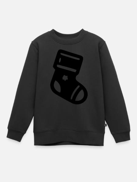 Chaussette Noël - Sweat Premium enfant bio - noir
