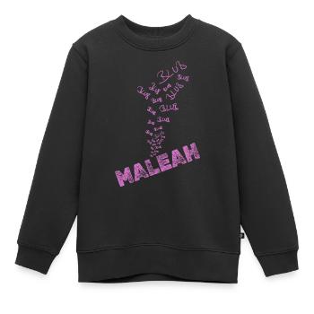 Wasser Maleah - Kinder Premium Organic Sweatshirt - Schwarz - Vorne - AI Model Kid Female (0cm)