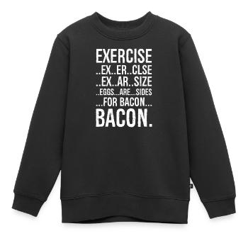 Speck Übung - Kinder Premium Organic Sweatshirt - Schwarz - Vorne - AI Model Kid Female (0cm)