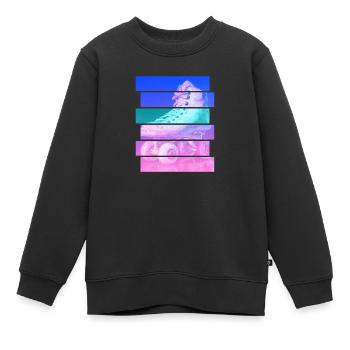 Rollschuh - Kinder Premium Organic Sweatshirt - Schwarz - Vorne - AI Model Kid Female (0cm)