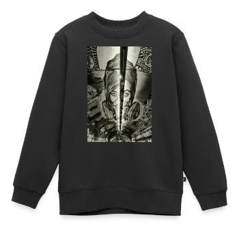 London Tunnel - Kinder Premium Organic Sweatshirt - Schwarz - Vorne - AI Model Kid Female (0cm)