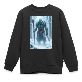 Êtres nordiques morts-vivants gardant des trésors, possédant - Sweat Premium enfant bio - noir - Devant - AI Model Kid Female (0cm)