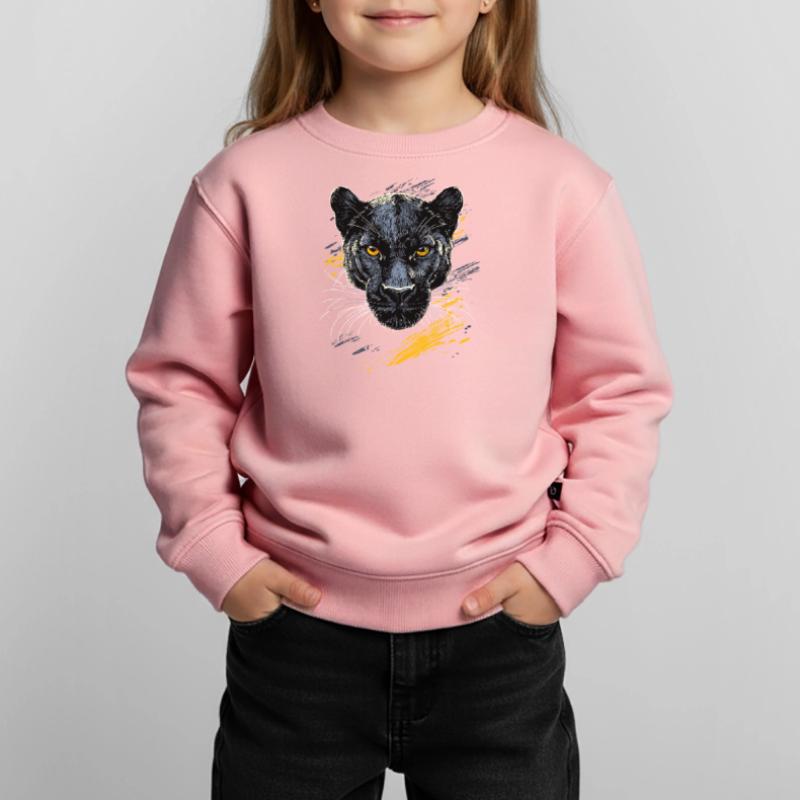 Panther Leopard Raubkatze Süße Großkatze Panter Kinder Premium Organic Sweatshirt