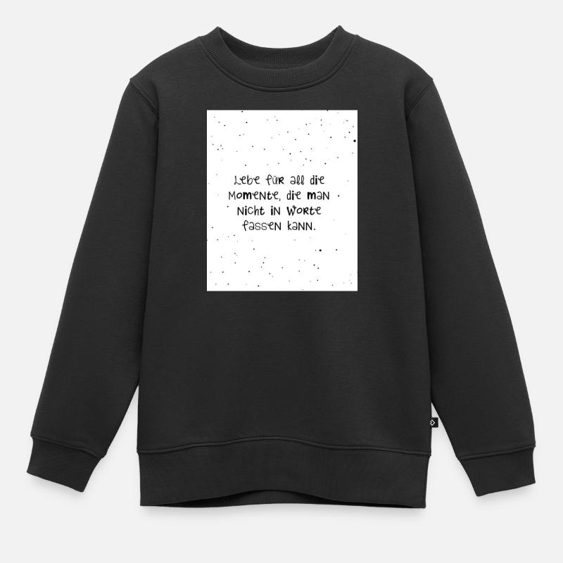 Citations inspirantes dans la conception de l’écriture manuscrite - Sweat Premium enfant bio - noir