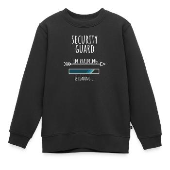 Security Guard Geschenk Beruf Ausbildung - Kinder Premium Organic Sweatshirt - Schwarz - Vorne - AI Model Kid Female (0cm)