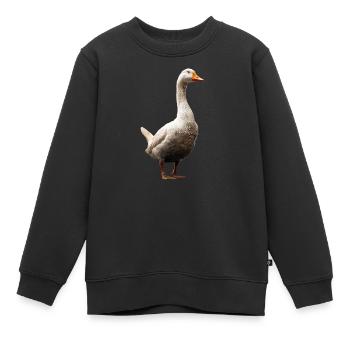 Oie mignon oie poussins Oie poussin canard petites oies - Sweat Premium enfant bio - noir - Devant - AI Model Kid Female (0cm)