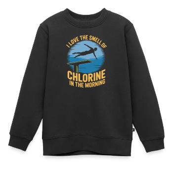 Kunstspringen Turmspringer Sprungbrett - Kinder Premium Organic Sweatshirt - Schwarz - Vorne - AI Model Kid Female (0cm)