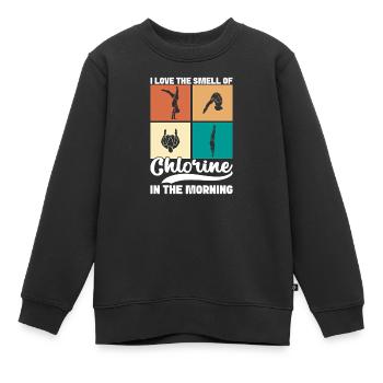 Kunstspringen Turmspringer Sprungbrett - Kinder Premium Organic Sweatshirt - Schwarz - Vorne - AI Model Kid Female (0cm)