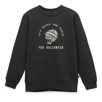 Halloween Zombie Scream Design - Kinder Premium Organic Sweatshirt - Schwarz - Vorne - AI Model Kid Female (0cm)