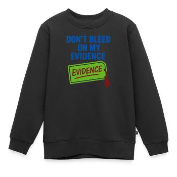 Chimiste médico-légal, Laboratoire criminel, Toxicologie - Sweat Premium enfant bio - noir - Devant - AI Model Kid Female (0cm)