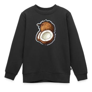 Kokosnuss Coconut - Kinder Premium Organic Sweatshirt - Schwarz - Vorne - AI Model Kid Female (0cm)