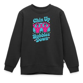Synchronschwimmen Kunstschwimmen Wassersport - Kinder Premium Organic Sweatshirt - Schwarz - Vorne - AI Model Kid Female (0cm)