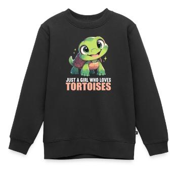 Tortues Tortue - Sweat Premium enfant bio - noir - Devant - AI Model Kid Female (0cm)
