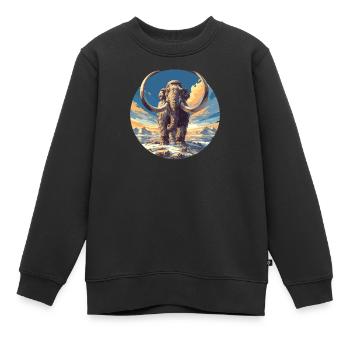 Mammouths Mammouth - Sweat Premium enfant bio - noir - Devant - AI Model Kid Female (0cm)