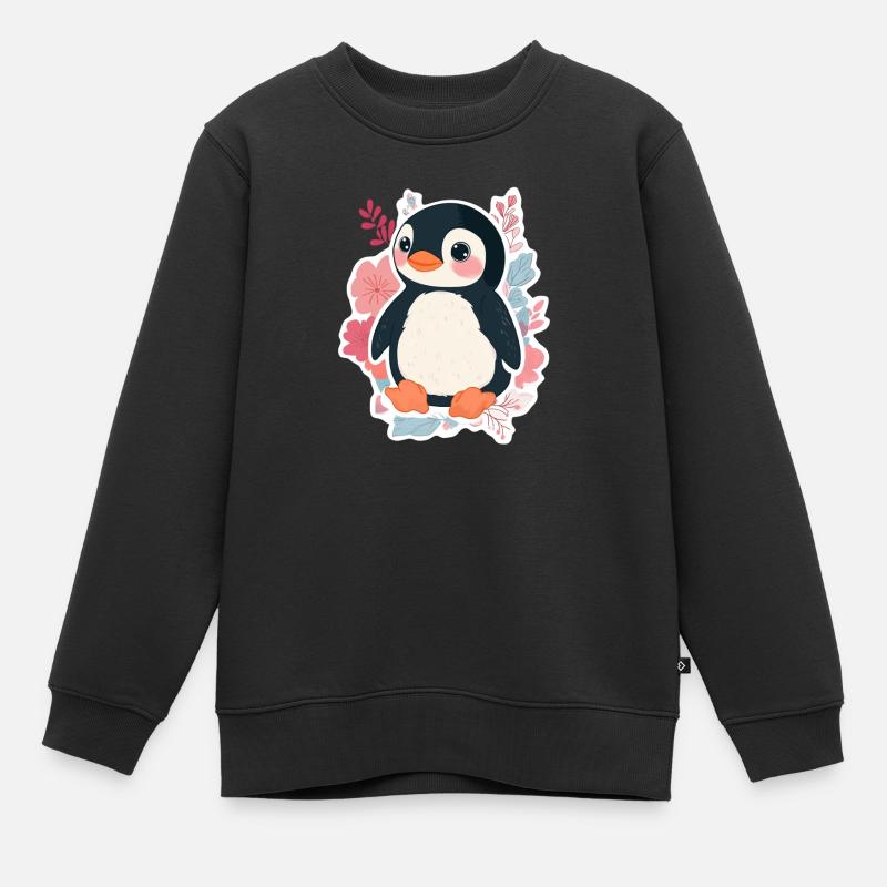 Pingouin - Sweat Premium enfant bio - noir
