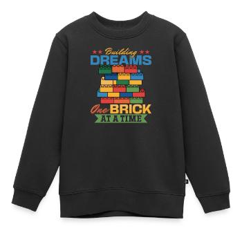 Building Blocks Kids Brick Builder - Kinder Premium Organic Sweatshirt - Schwarz - Vorne - AI Model Kid Female (0cm)