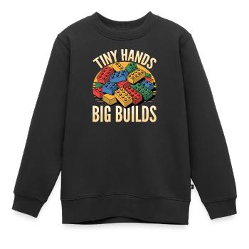 Building Blocks Kids Brick Builder - Kinder Premium Organic Sweatshirt - Schwarz - Vorne - AI Model Kid Female (0cm)