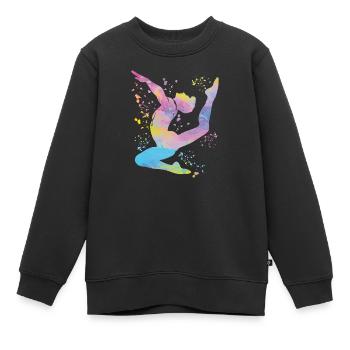 Turner Boden Kunstturnen - Kinder Premium Organic Sweatshirt - Schwarz - Vorne - AI Model Kid Female (0cm)