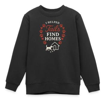 Adoptionstag-haustierrettungs-tierheim - Kinder Premium Organic Sweatshirt - Schwarz - Vorne - AI Model Kid Female (0cm)